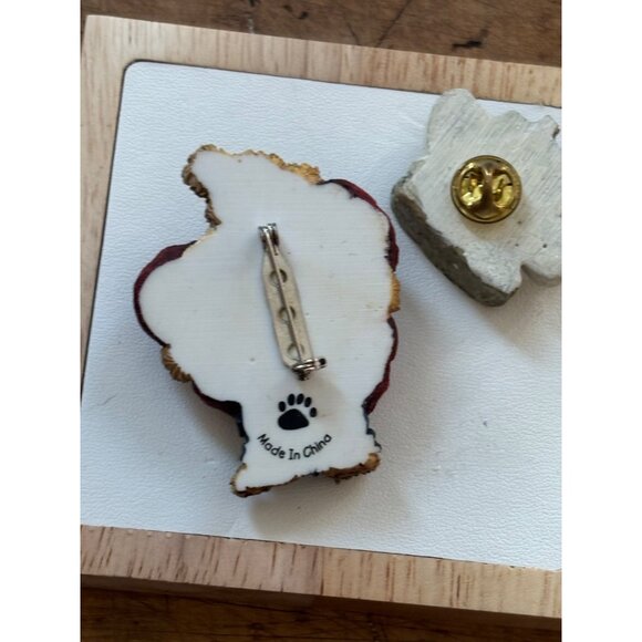 Boyds Bear With Heart & Cottage Pins Collectible Figurines Set - Picture 10 of 10